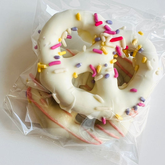 White Confection Spring Pretzel Pack