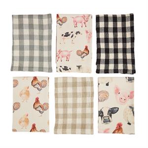 Black Farm Dishtowel