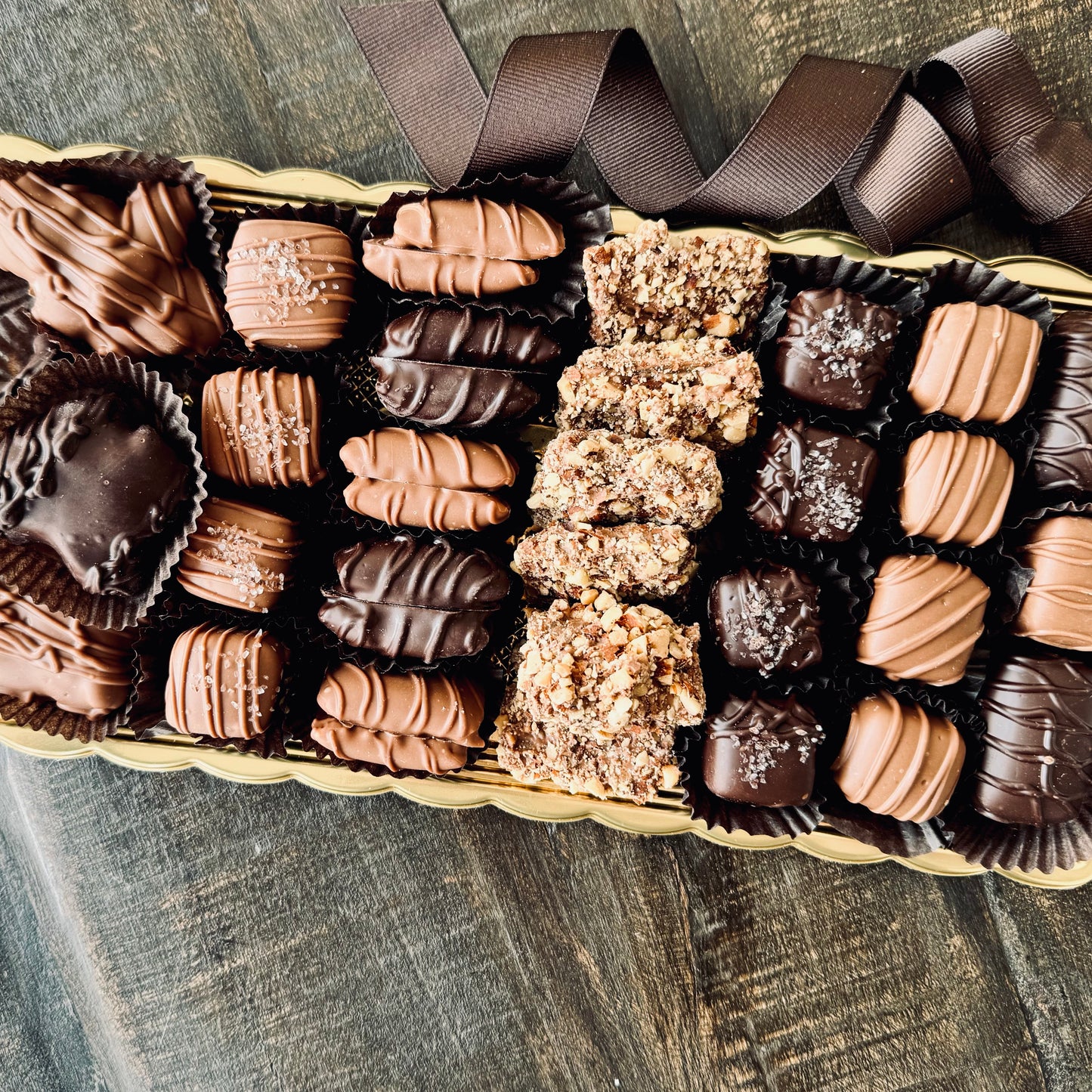 Toffee, Caramel, Nuts & Chews Tray