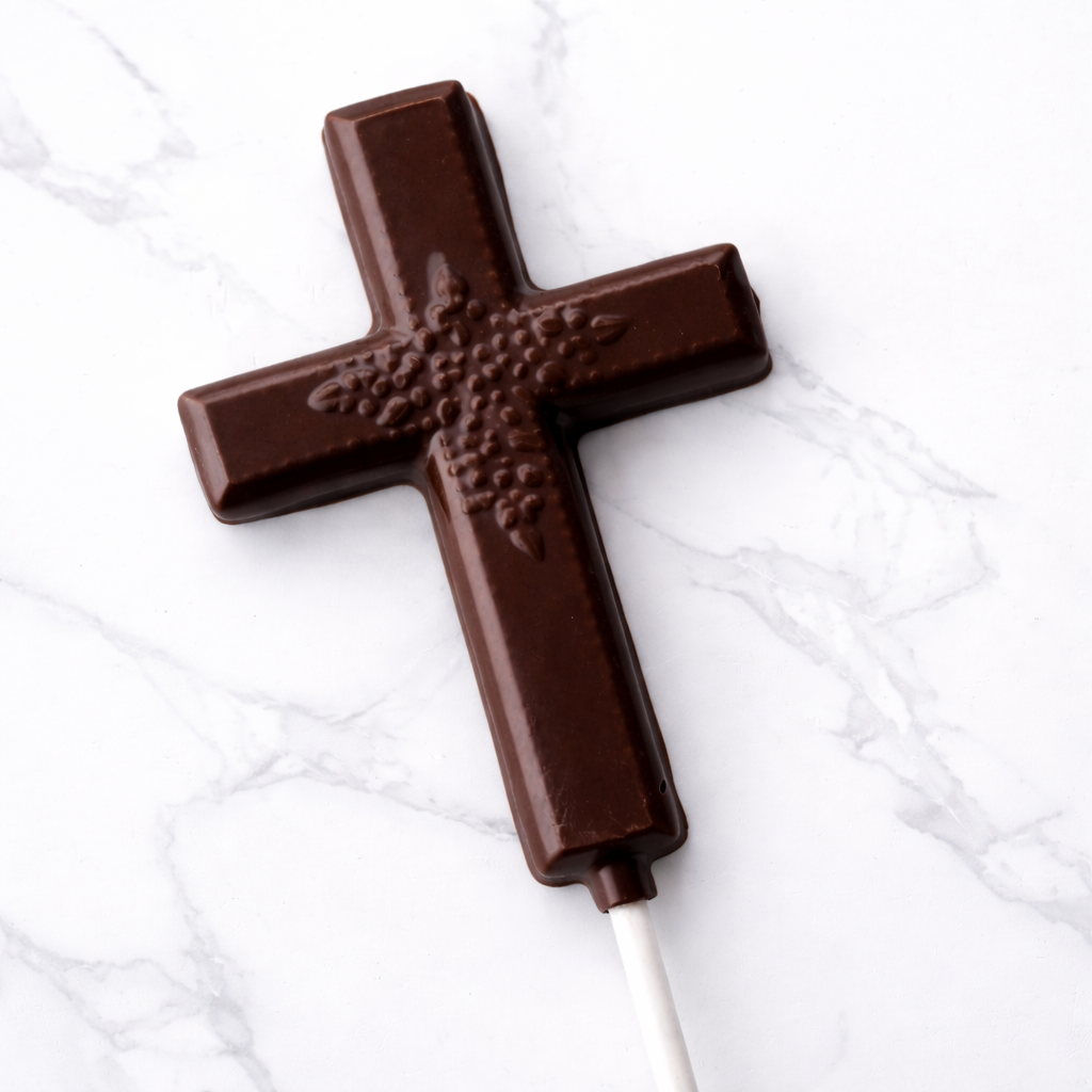 Dark Chocolate Cross Lollipop