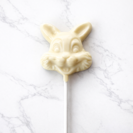 White Chocolate Confection Classic Bunny Lollipop